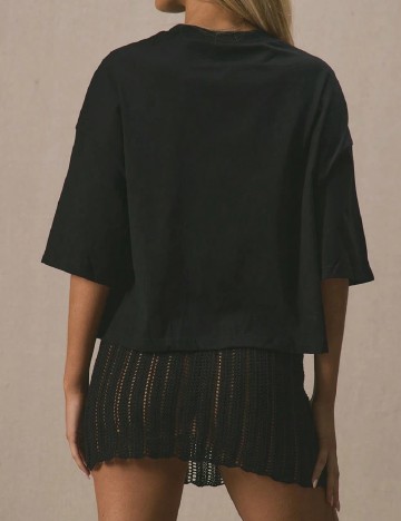 Tricou Oversize SHEIN, negru