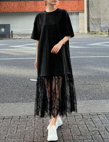 Rochie medie Dazy, negru