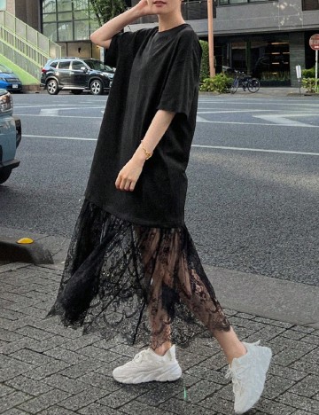 Rochie medie Dazy, negru