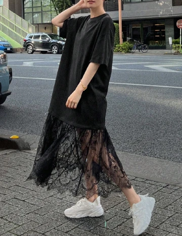 Rochie medie Dazy, negru