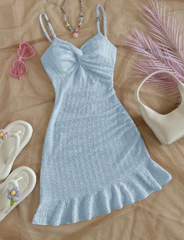 Rochie scurta SHEIN, bleu