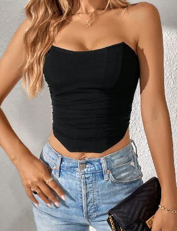 Top SHEIN, negru
