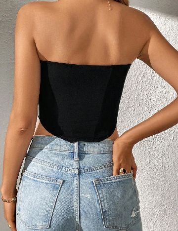 Top SHEIN, negru