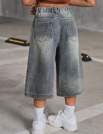 Pantaloni scurti Shein Kids, albastru