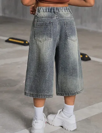 Pantaloni scurti Shein Kids, albastru