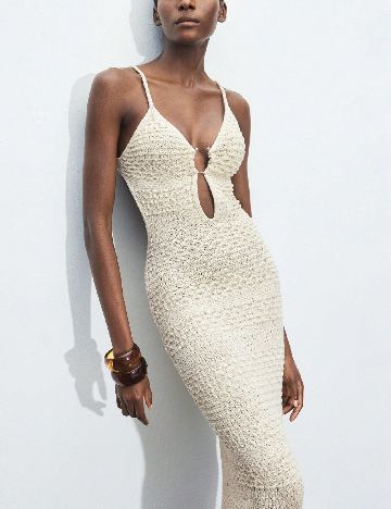 Rochie lunga SHEIN, crem