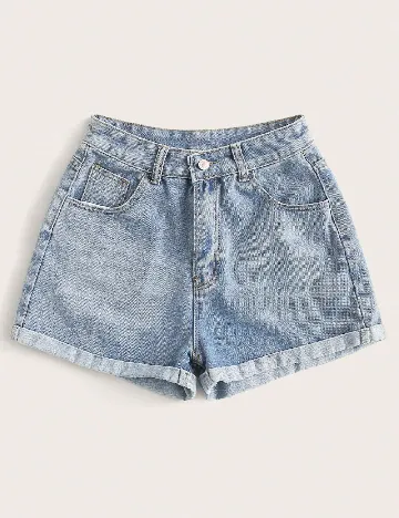 Pantaloni scurti SHEIN, albastru