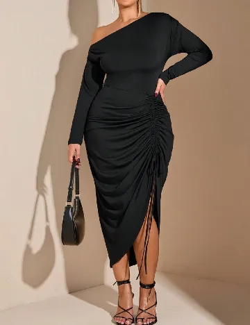 Rochie medie SHEIN CURVE, negru
