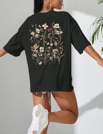 Tricou Oversize SHEIN, negru