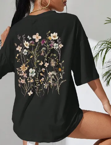 Tricou Oversize SHEIN, negru