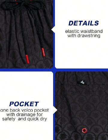 Short de baie SHEIN, gri