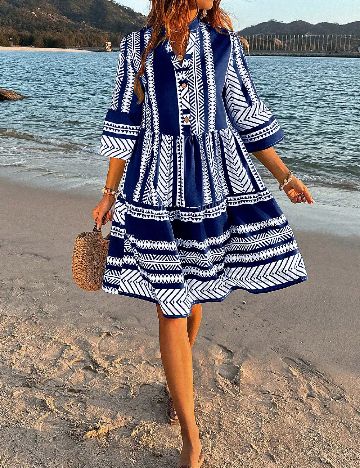 Rochie scurta SHEIN, albastru