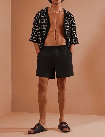 Pantaloni scurti SUMWON, negru