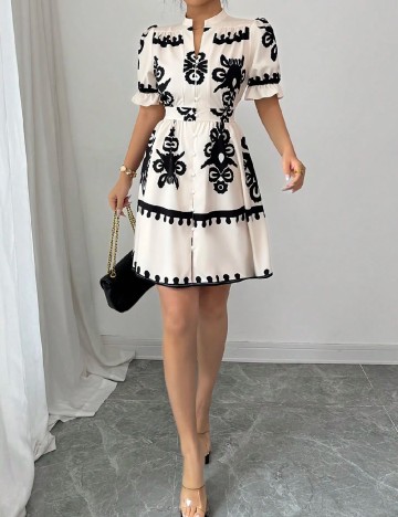 Rochie scurta SHEIN, ecru