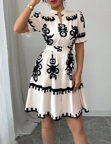 Rochie scurta SHEIN, ecru