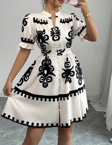 Rochie scurta SHEIN, ecru