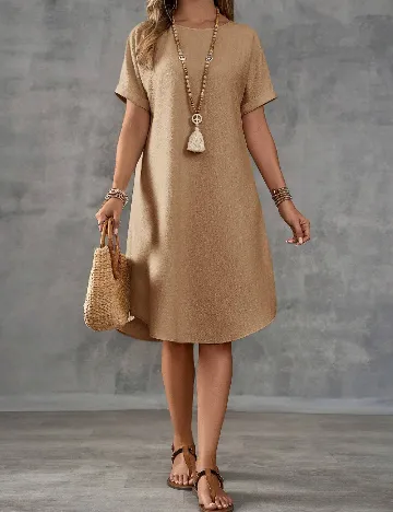 Rochie medie Emery Rose, maro