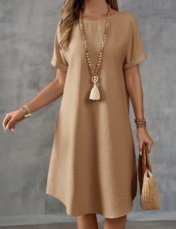 Rochie medie Emery Rose, maro