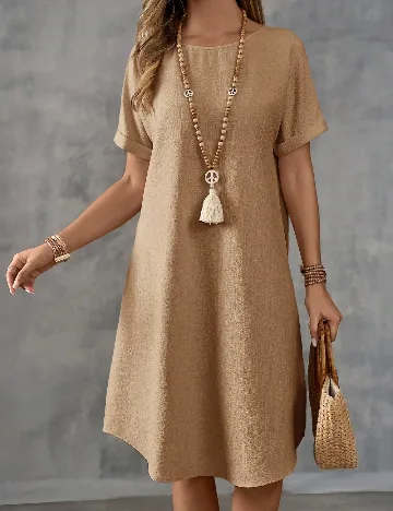 Rochie medie Emery Rose, maro