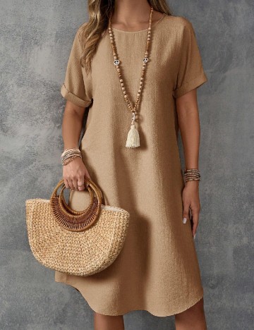 Rochie medie Emery Rose, maro