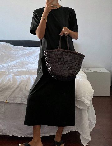 Rochie medie SHEIN, negru