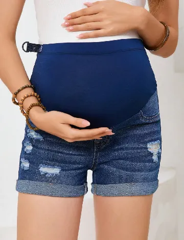 Pantaloni scurti SHEIN Maternity, albastru