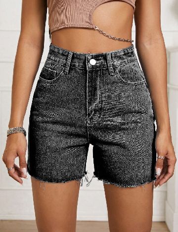 Pantaloni scurti SHEIN, gri inchis