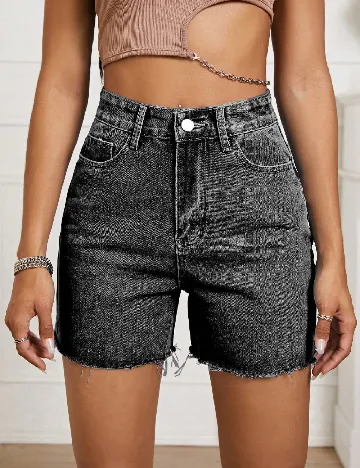 Pantaloni scurti SHEIN, gri inchis