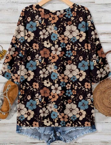 Tricou Emery Rose Curve, floral print