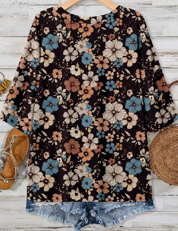 Tricou Emery Rose Curve, floral print