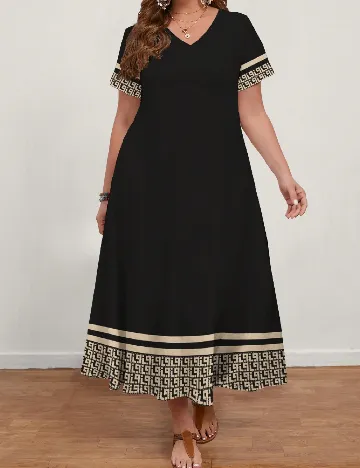 Rochie lunga Emery Rose Curve, negru