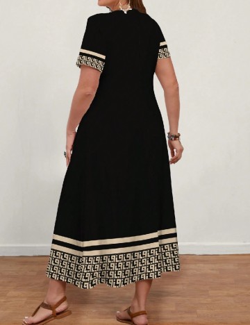 Rochie lunga Emery Rose Curve, negru