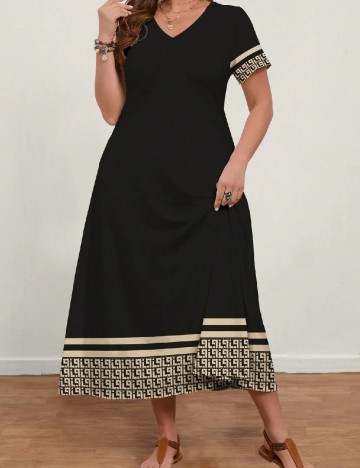 Rochie lunga Emery Rose Curve, negru