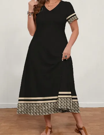 Rochie lunga Emery Rose Curve, negru