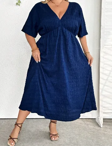 Rochie lunga SHEIN CURVE, bleumarin