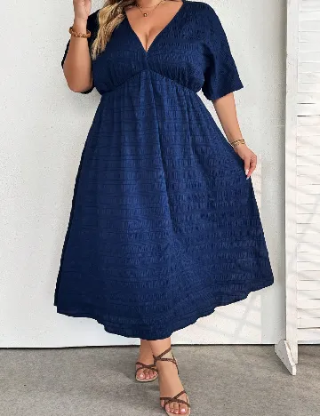 Rochie lunga SHEIN CURVE, bleumarin