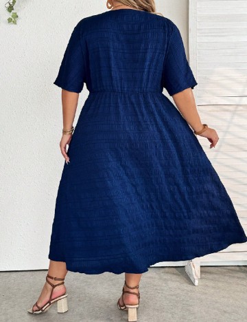 Rochie lunga SHEIN CURVE, bleumarin