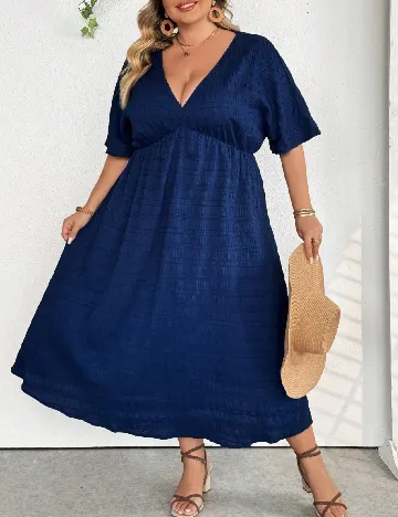 Rochie lunga SHEIN CURVE, bleumarin