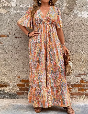 Salopeta SHEIN CURVE, mix culori