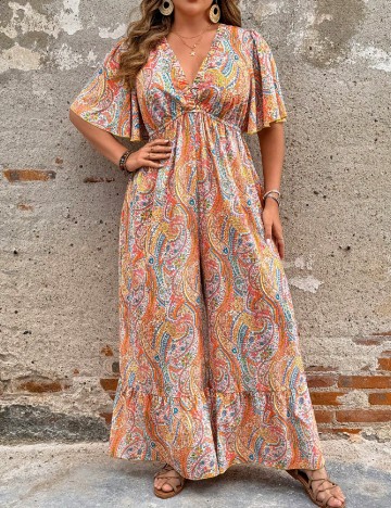 Salopeta SHEIN CURVE, mix culori