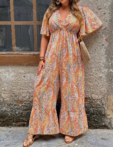 Salopeta SHEIN CURVE, mix culori