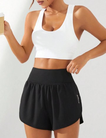 Pantaloni scurti SHEIN, negru