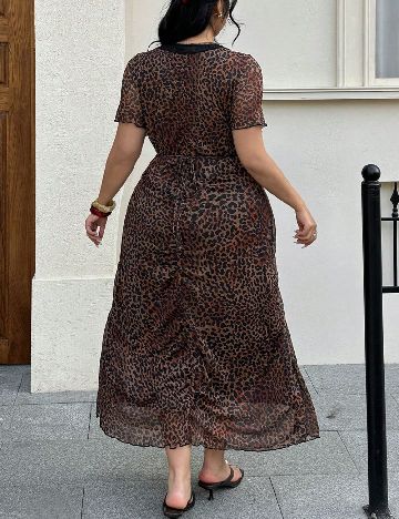 Rochie lunga SHEIN CURVE, animal print