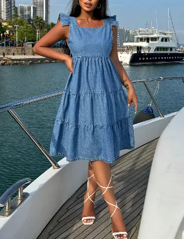 Rochie medie SHEIN, albastru