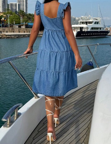 Rochie medie SHEIN, albastru