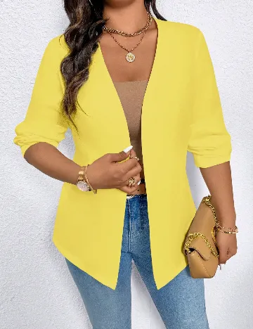 Blazer SHEIN CURVE, galben