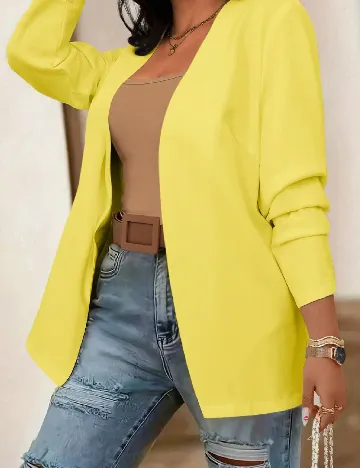 Blazer SHEIN CURVE, galben