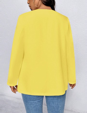 Blazer SHEIN CURVE, galben