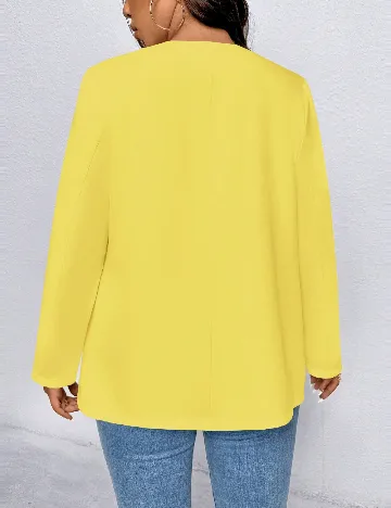 Blazer SHEIN CURVE, galben