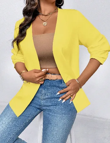 Blazer SHEIN CURVE, galben